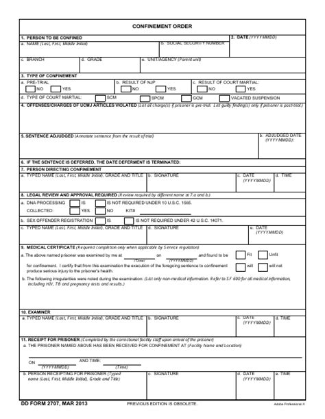 Understanding The Dd Form 2707: A Comprehensive Guide