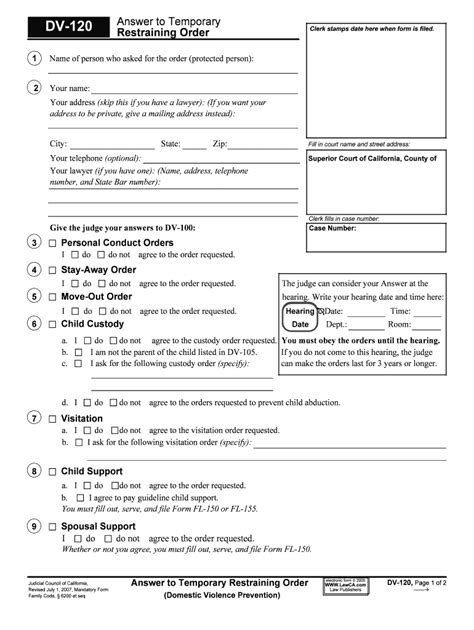 Understanding The Dv 120 Form: A Step-By-Step Guide