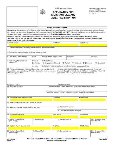 Understanding The Ej 150 Form For Immigrant Visa Applicants