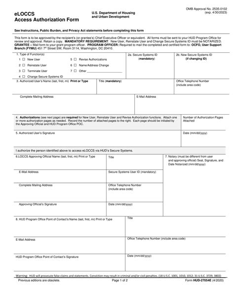 Understanding The Hud-27054e Form: A Comprehensive Guide