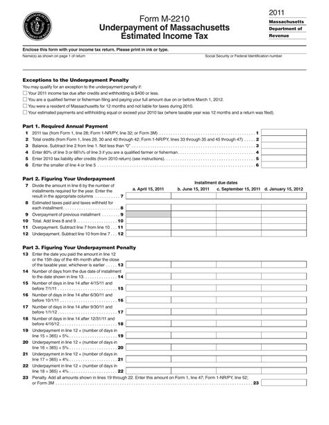 Understanding The M-2210 Form: A Step-By-Step Guide