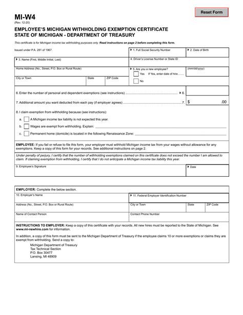 Understanding The Mi W4p Form: A Guide For Employees