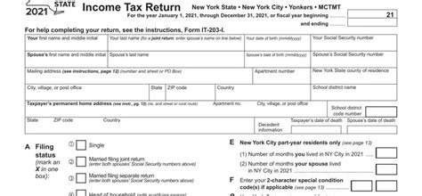 Understanding The New York State Form It-203-A: A Guide