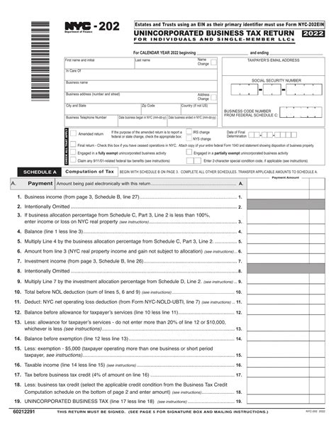 Understanding The Nyc 202 Form: A Comprehensive Guide