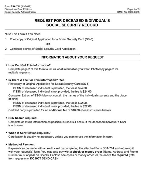 Understanding The Ssa-711 Form For Disability Benefits