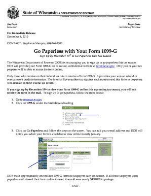 Understanding The Wi 1099-G Form: A Comprehensive Guide