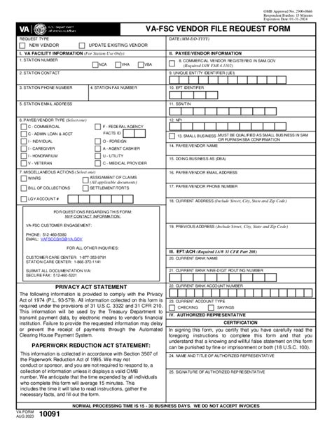 Understanding Va Form 10091: A Veterans Guide