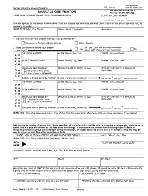 Unlock Form Ssa-3: 5 Essential Filing Facts