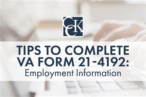 Unlock The Va Form 21-4192: A Step-By-Step Guide