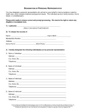 Upmc Personal Representative Form: A Guide To Making Decisions