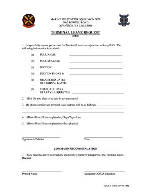 Us Marine Leave Request Form: Step-By-Step Guide