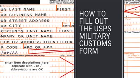 Usps Military Customs Form: A Step-By-Step Guide