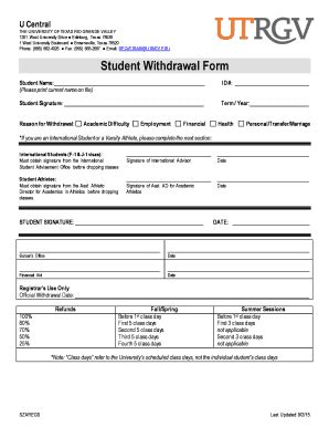 Utrgv Withdrawal Form: 5 Essential Steps To Follow