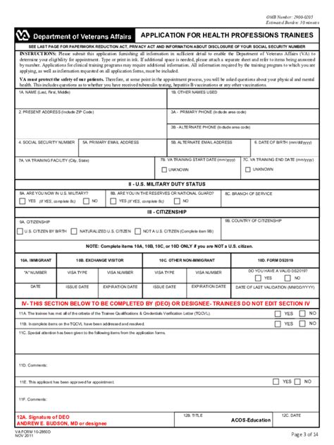 Va Form 10-2850c Application Guide