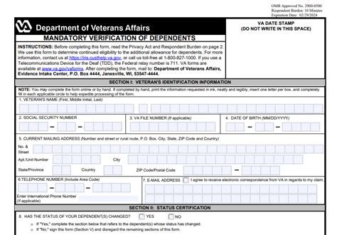 Va Form 21-0538: Veterans Application For Compensation Benefits