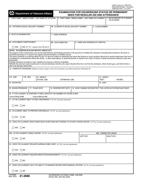 Va Form 21-2680: A Step-By-Step Completion Guide