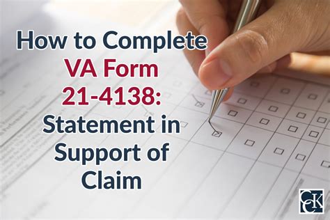 Va Form 21-4138 Statement In Support Examples