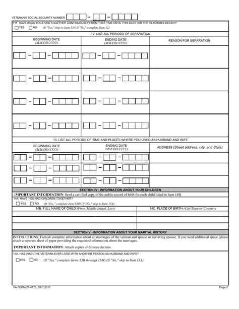 Va Form 21-4170: How To Fill Out Veterans Request