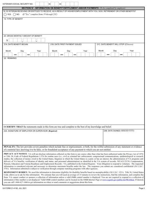 Va Form 21-4192: Complete Guide And Fillable Template