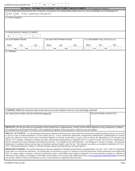 Va Form 21-4192: When Employers Refuse To Cooperate