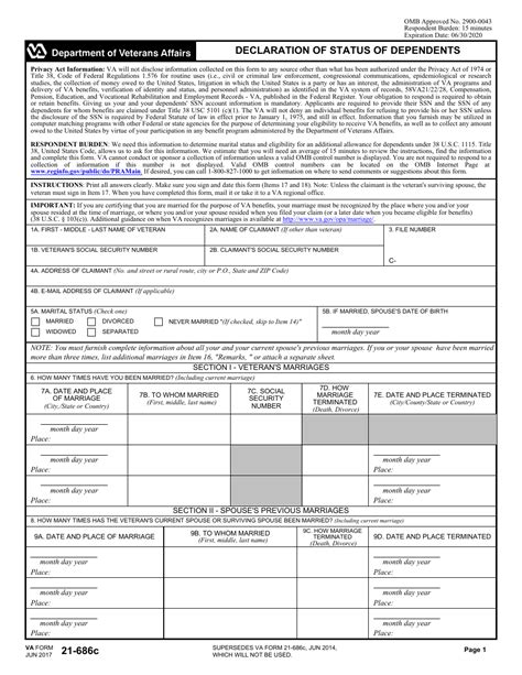 Va Form 21-686: Guide To Filing For Dependency Benefits