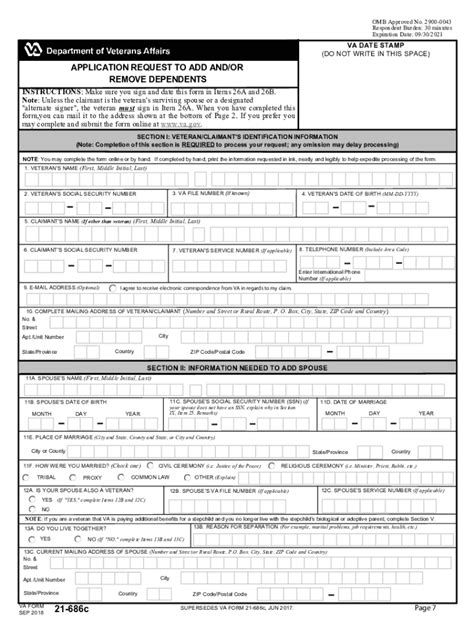 Va Form 21-686c: Download And Print With Ease