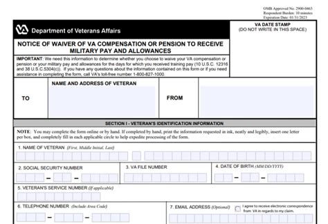 Va Form 21-8951-2: Tips And Guidance For Applicants