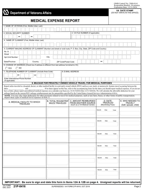 Va Form 21p-8416: Request For Coe Form