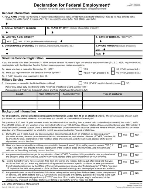 Va Form 306: Understanding The Declaration Of Status