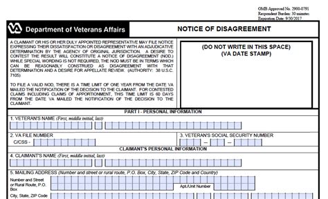 Va Notice Of Disagreement Form: A Veterans Guide