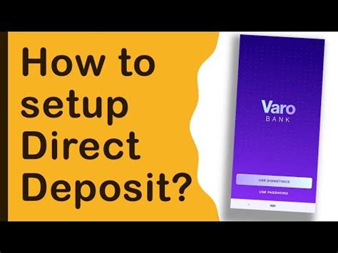 Varo Bank Direct Deposit Form: Easy Setup Guide