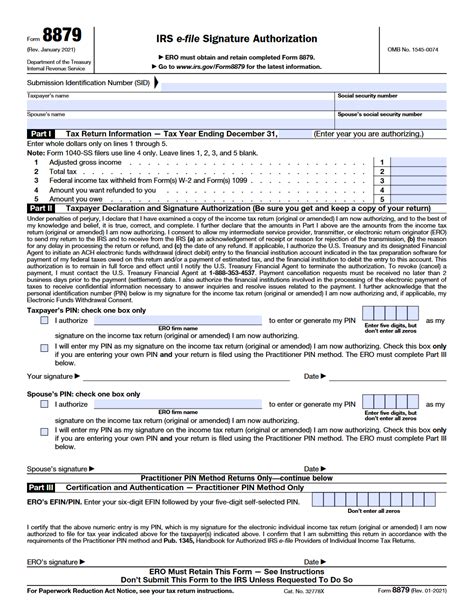 Vermont E-File Signature Authorization Form 8879-Vt Explained