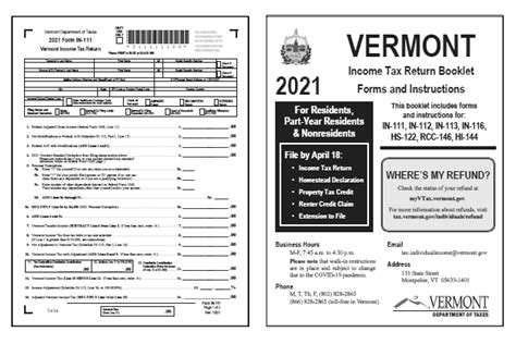 Vermont Form In-111 Instructions And Guidance