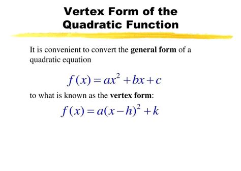 Vertex Form Definition And Formula In Math Explained