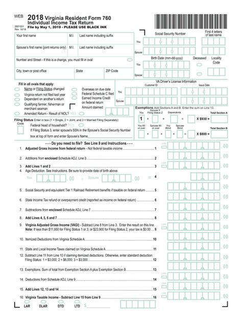 Virginia Tax Form 760: A Step-By-Step Filing Guide