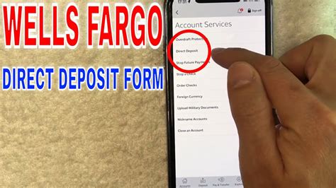 Wells Fargo Direct Deposit Form Address