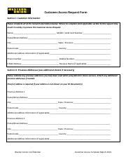 Western Union Customer Request Form Guide