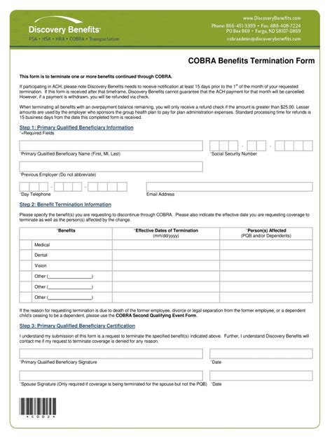 Wex Cobra Termination Form: A Step-By-Step Guide