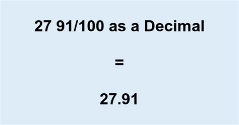 What Is 100 In Decimal Form