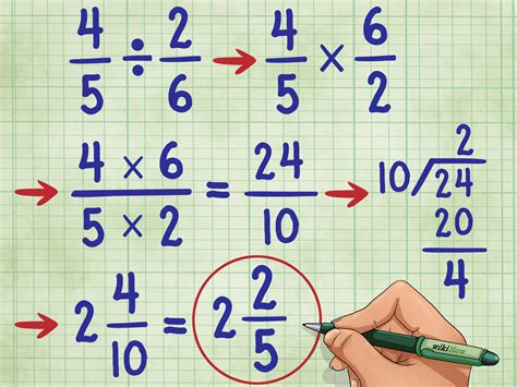 What Is 4x2 Divided By 5 In Fraction Form