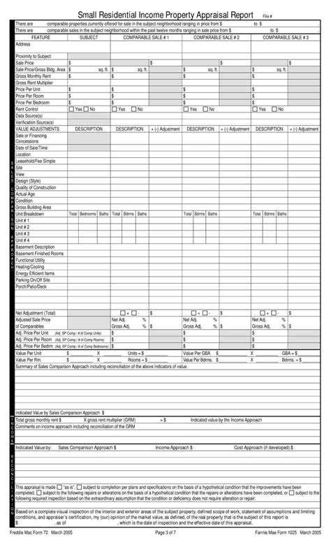 What Is Form 72 Freddie Mac: Understanding The Requirements