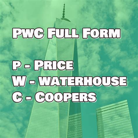 What Is Pwc: Full Form And Services Explained