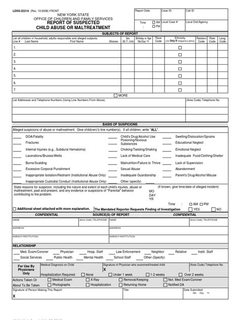 When To File Ldss 2221a Form: 5 Key Scenarios