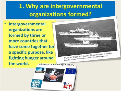 Why Countries Form Intergovernmental Organizations