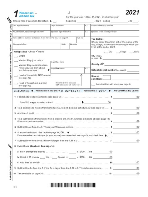 Wi Form 1 Instructions: A Step-By-Step Filing Guide