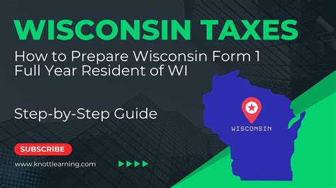 Wisconsin Form 1 Tax Filing Instructions Guide