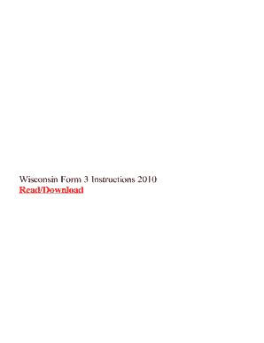 Wisconsin Form 3 Instructions: A Step-By-Step Guide