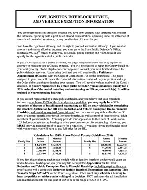 Wisconsin Ignition Interlock Exemption Form Guide