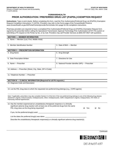 Wisconsin Medicaid Prior Authorization Form Guide