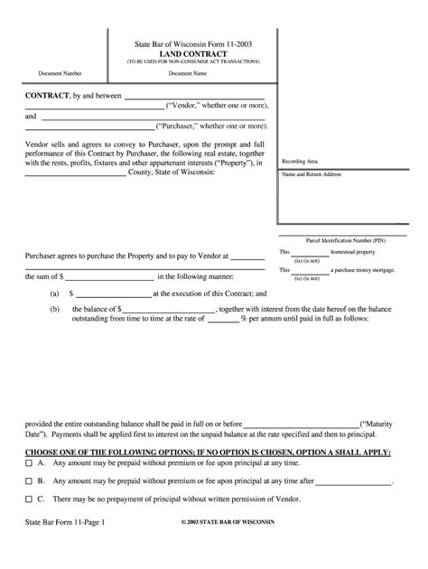 Wisconsin State Bar Form 11 2003: 5 Essential Facts